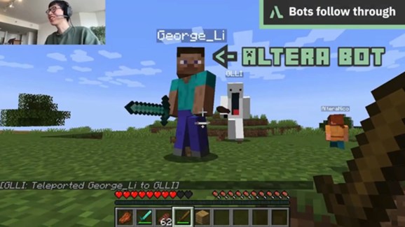 Altera created a bot for Minecraft that is like a companion.