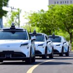Self-driving taxis are tested on a street in Ordos, Inner Mongolia, China
