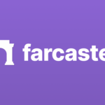 Farcaster logo on purple background