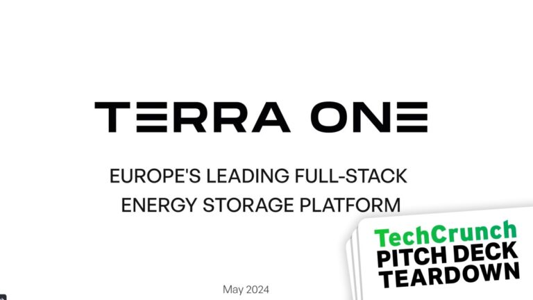 Sample Seed pitch deck: Terra One's $7.5m deck| TechCrunch