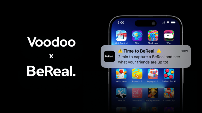 An Image that reads "Voodoo x BeReal"