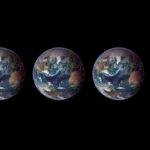A visualization of three and a half Earths.